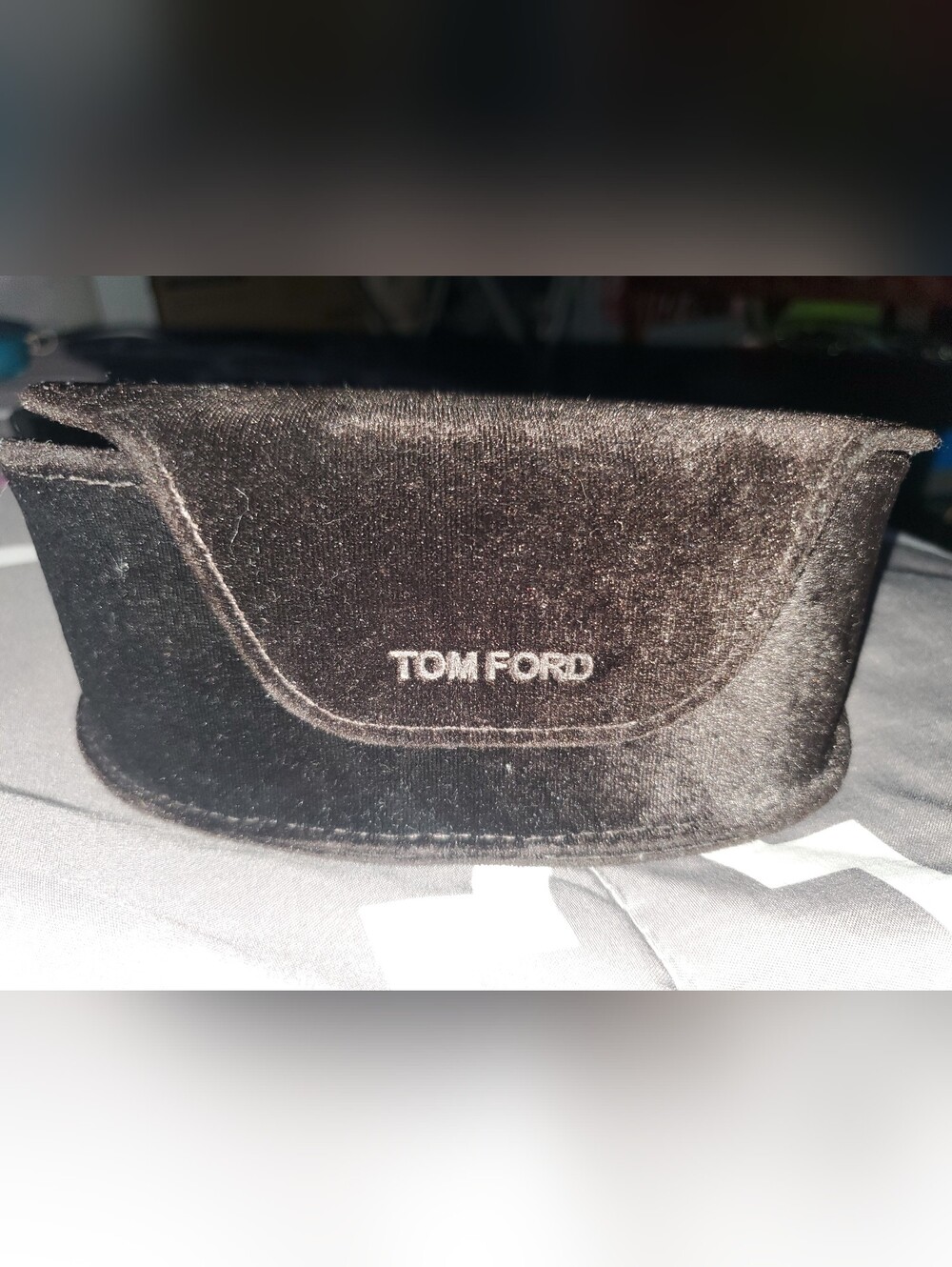 Tom Ford Dark Chocolate Plush Velvet Sunglasses Case